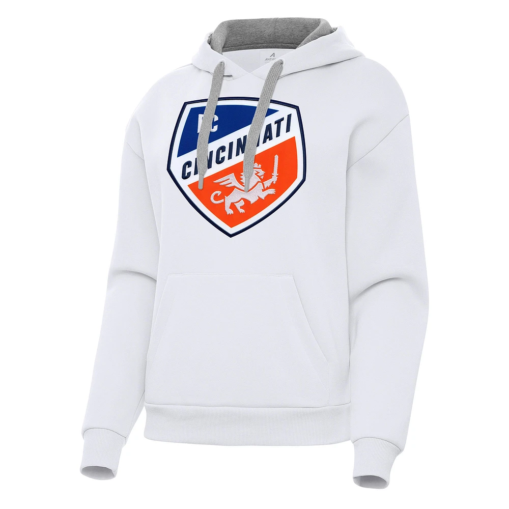 Women's Antigua FC Cincinnati Victory Pullover Hoodie