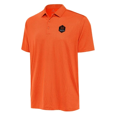 Men's Antigua Orange Houston Dynamo FC Ellipse Polo