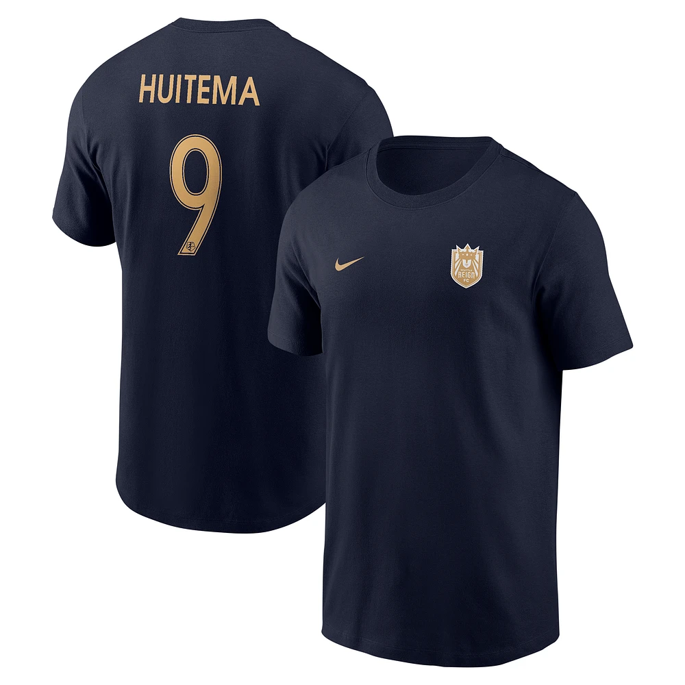 Men's Nike Jordyn Huitema Navy Seattle Reign FC Core Crew Neck T-Shirt