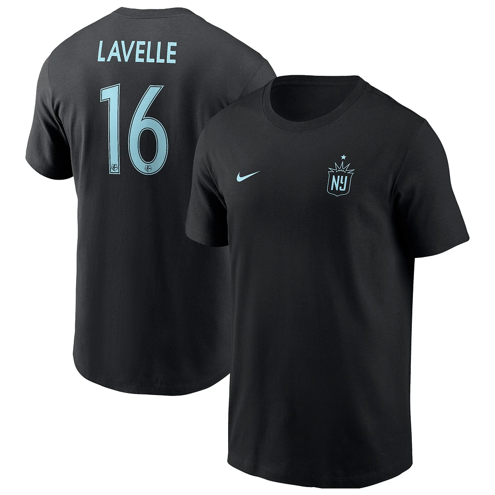 Men's Nike Rose Lavelle Navy NJ/NY Gotham FC Core Crew Neck T-Shirt