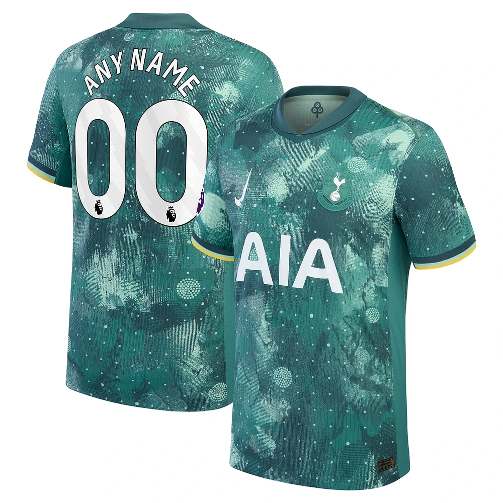 Men's Nike Green Tottenham Hotspur 2024/25 Third Authentic Custom Jersey