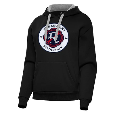 Women's Antigua New England Revolution Victory Pullover Hoodie
