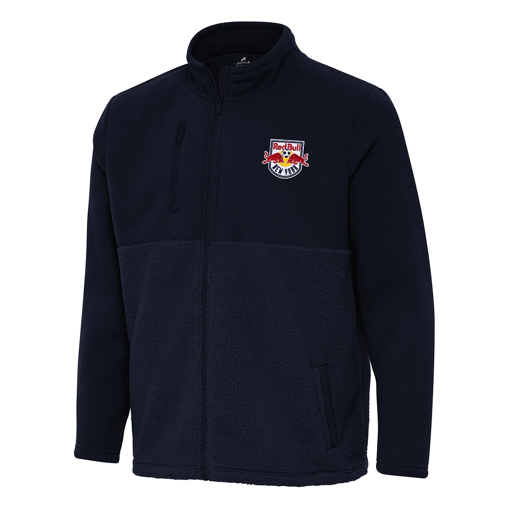 Men's Antigua Navy New York Red Bulls Daily Fused Full-Zip Jacket