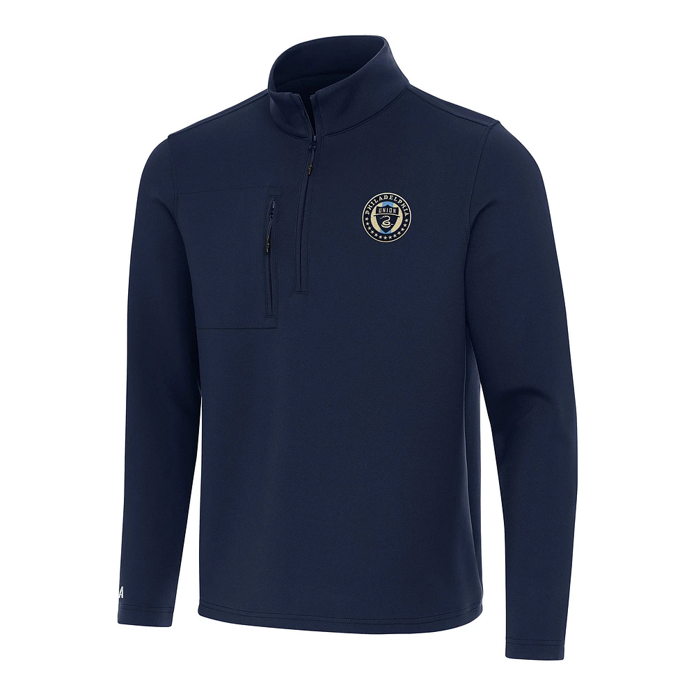 Men's Antigua Navy Philadelphia Union Insider Quarter-Zip Jacket