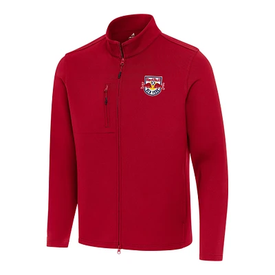 Men's Antigua Red New York Bulls Objection Full-Zip Jacket