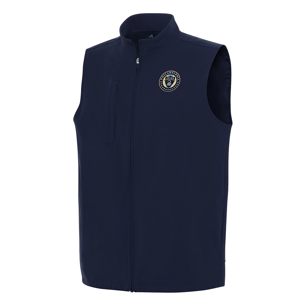 Men's Antigua Navy Philadelphia Union Regard Full-Zip Vest