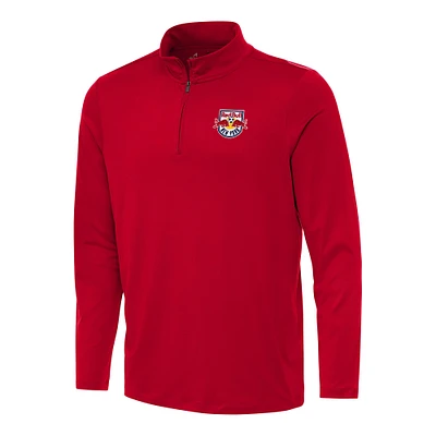 Men's Antigua Red New York Bulls Reprocess Quarter-Zip Jacket