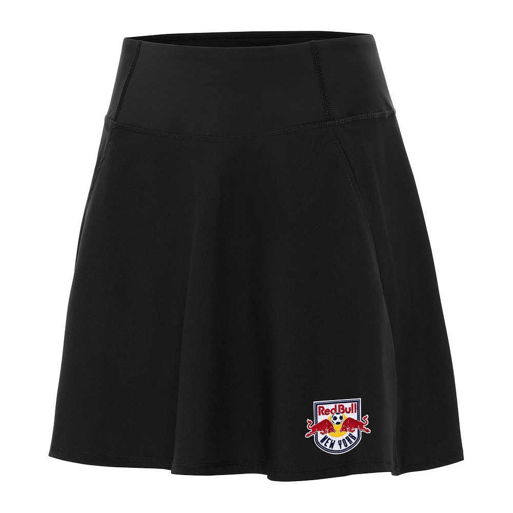Women's Antigua Black New York Red Bulls Chip Skort