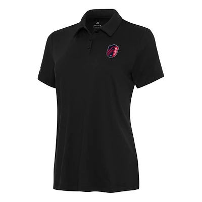 Women's Antigua Black St. Louis City SC Reprocess Polo