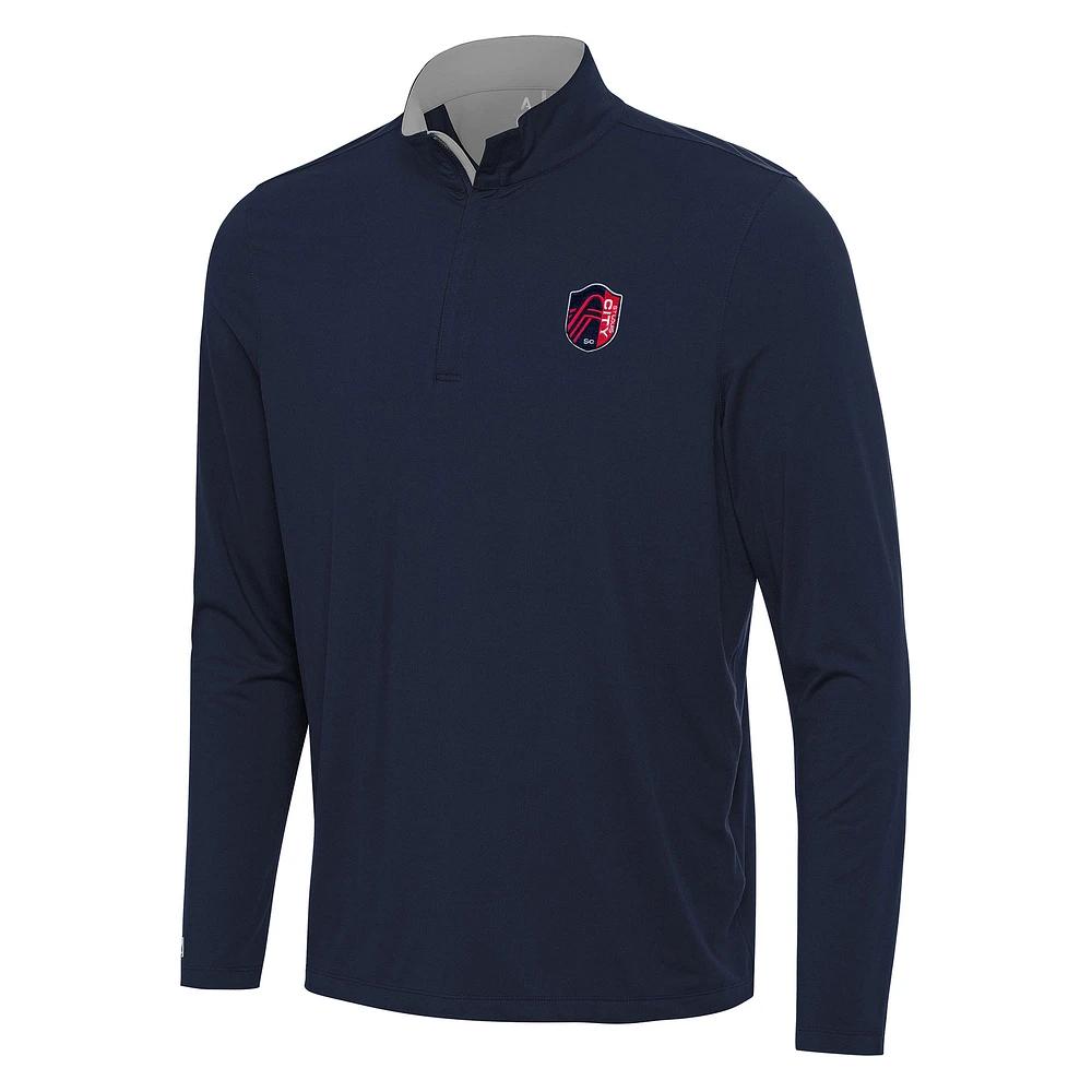 Men's Antigua Navy St. Louis City SC Content Quarter-Zip Jacket
