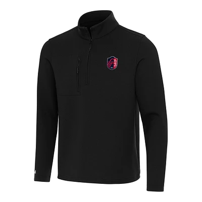 Men's Antigua Black St. Louis City SC Insider Quarter-Zip Jacket