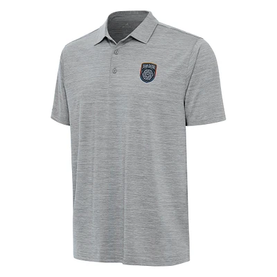 Men's Antigua Heather Gray San Diego FC Layout Polo