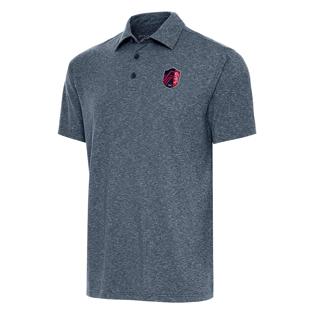 Men's Antigua Heather Navy St. Louis City SC Big & Tall Par 3 Polo