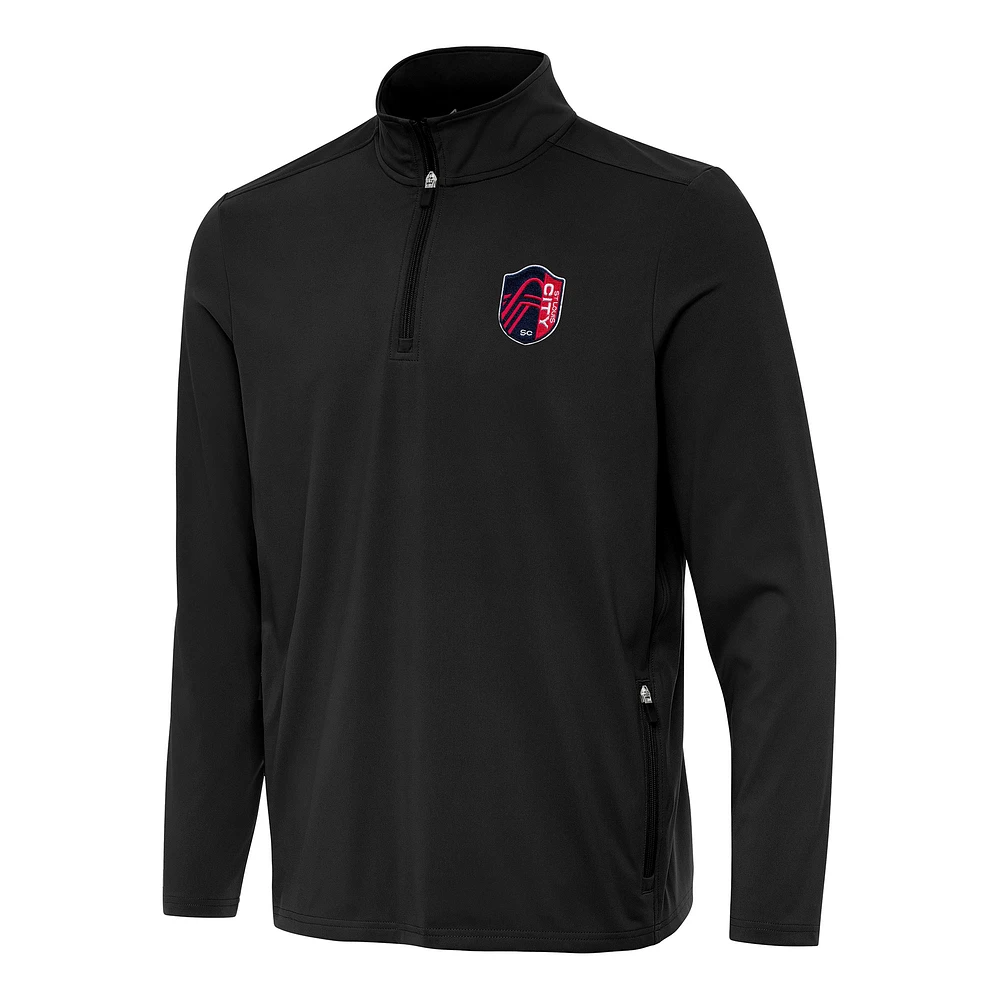 Men's Antigua St. Louis City SC Perilous Quarter-Zip Pullover Top