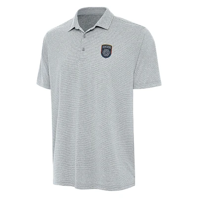 Men's Antigua Heather Gray San Diego FC Scheme Polo