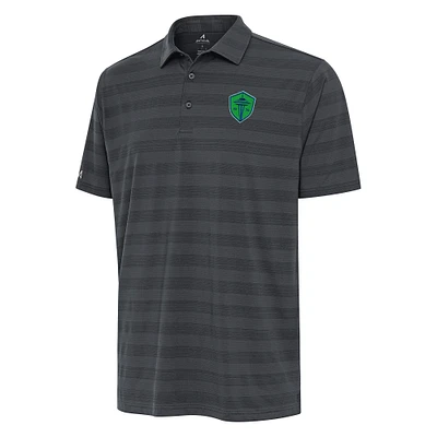 Men's Antigua Charcoal Seattle Sounders FC Tunnel Polo