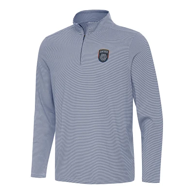 Men's Antigua Navy San Diego FC Twine Quarter-Zip Jacket