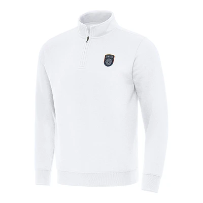 Men's Antigua White San Diego FC Victory Quarter-Zip Jacket