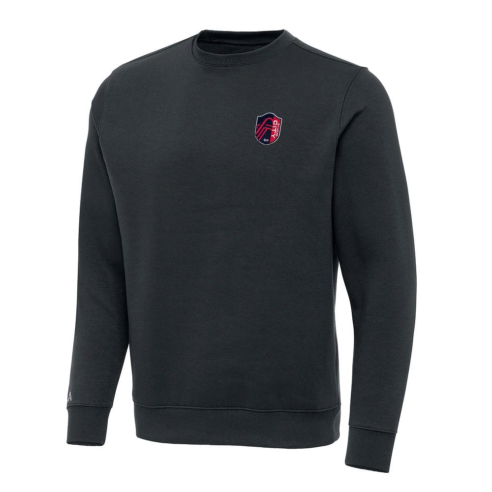 Men's Antigua Charcoal St. Louis City SC Victory Pullover Sweatshirt
