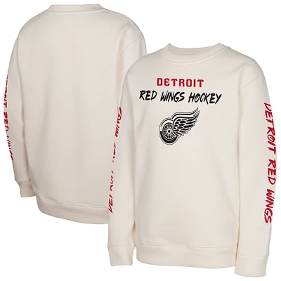 Youth Cream Detroit Red Wings Star Power Pullover Sweatshirt
