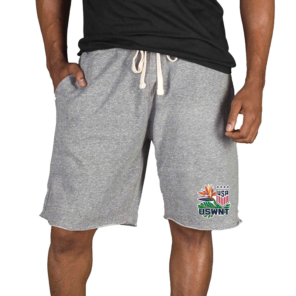 Men's Concepts Sport Gray USWNT Mainstream Tri-Blend Shorts