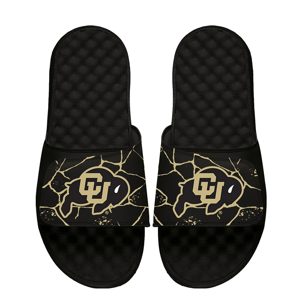 Unisex ISlide Black Colorado Buffaloes Shattered Slide Sandals