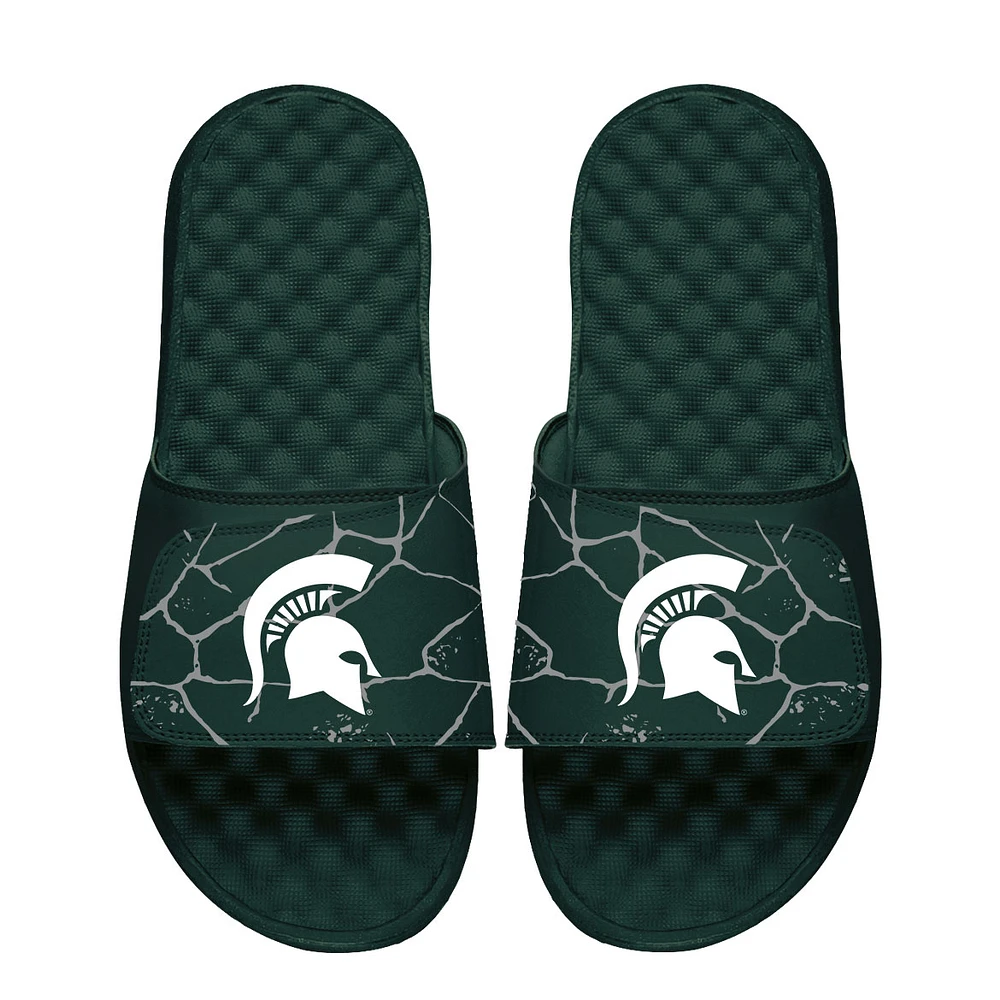 Unisex ISlide Green Michigan State Spartans Shattered Slide Sandals