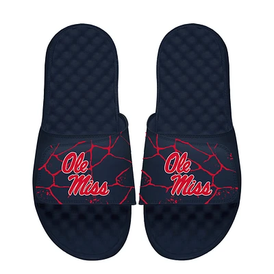Unisex ISlide Navy Ole Miss Rebels Shattered Slide Sandals