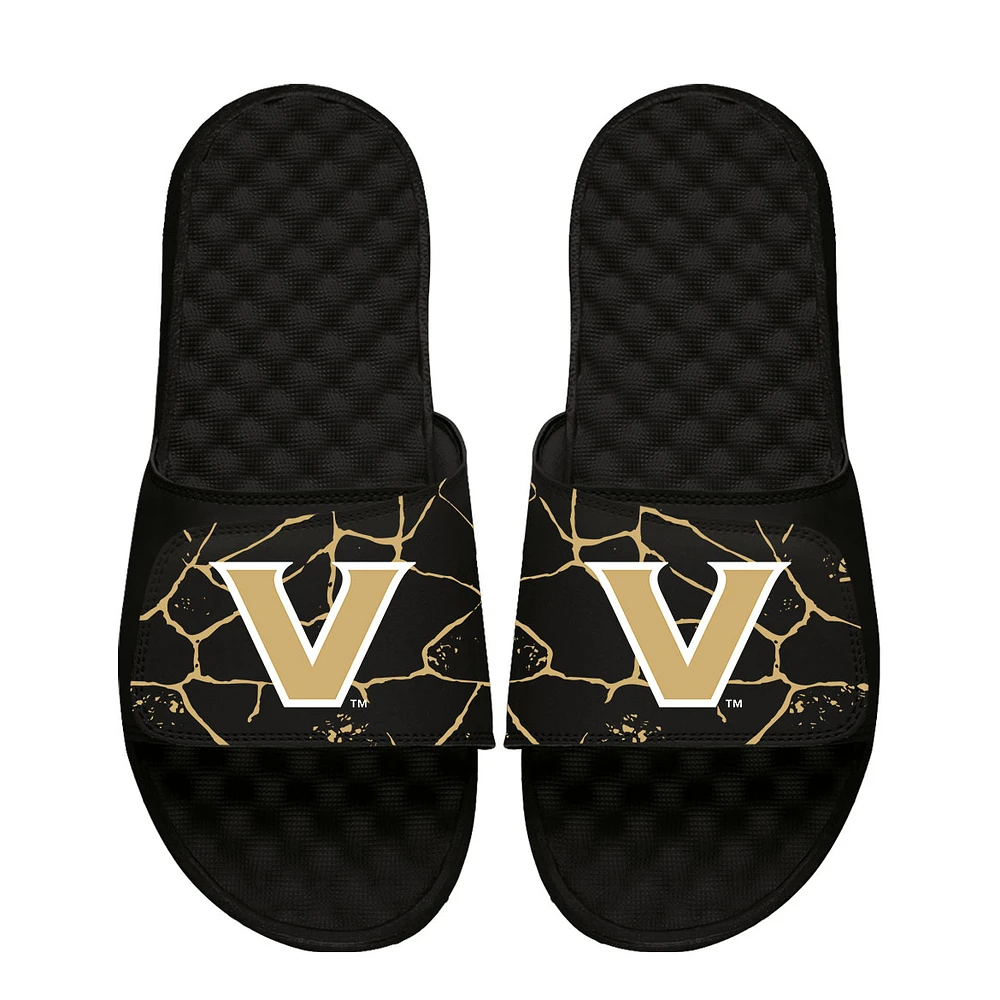 Unisex ISlide Black Vanderbilt Commodores Shattered Slide Sandals
