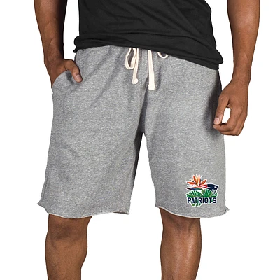 Men's Concepts Sport Gray New England Patriots Mainstream Tri-Blend Shorts
