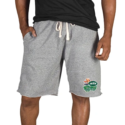 Men's Concepts Sport Gray New York Jets Mainstream Tri-Blend Shorts