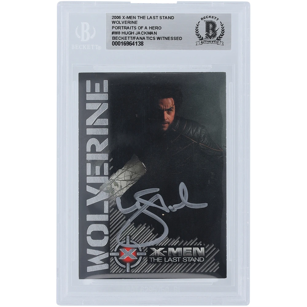 Hugh Jackman X-Men Autographed 2006 The Last Stand #W8 Beckett Fanatics Witnessed Authenticated Card