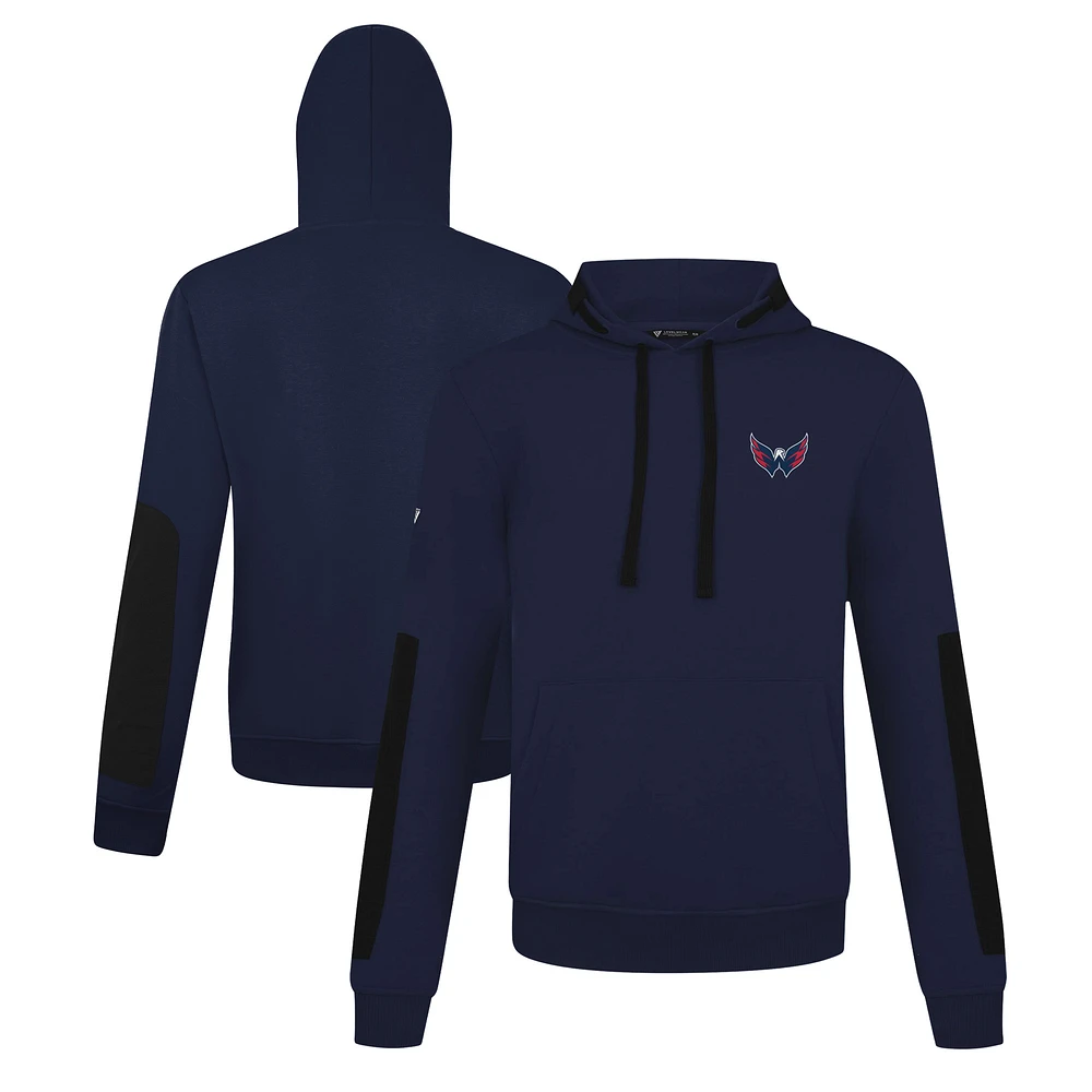 Men's Levelwear Navy Washington Capitals Bombay Pullover Hoodie