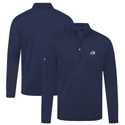 Men's Levelwear Navy Colorado Avalanche Heron Insignia Core Quarter-Zip Jacket