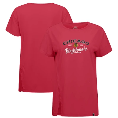 Women's Levelwear Red Chicago Blackhawks Influx Ice Wall T-Shirt