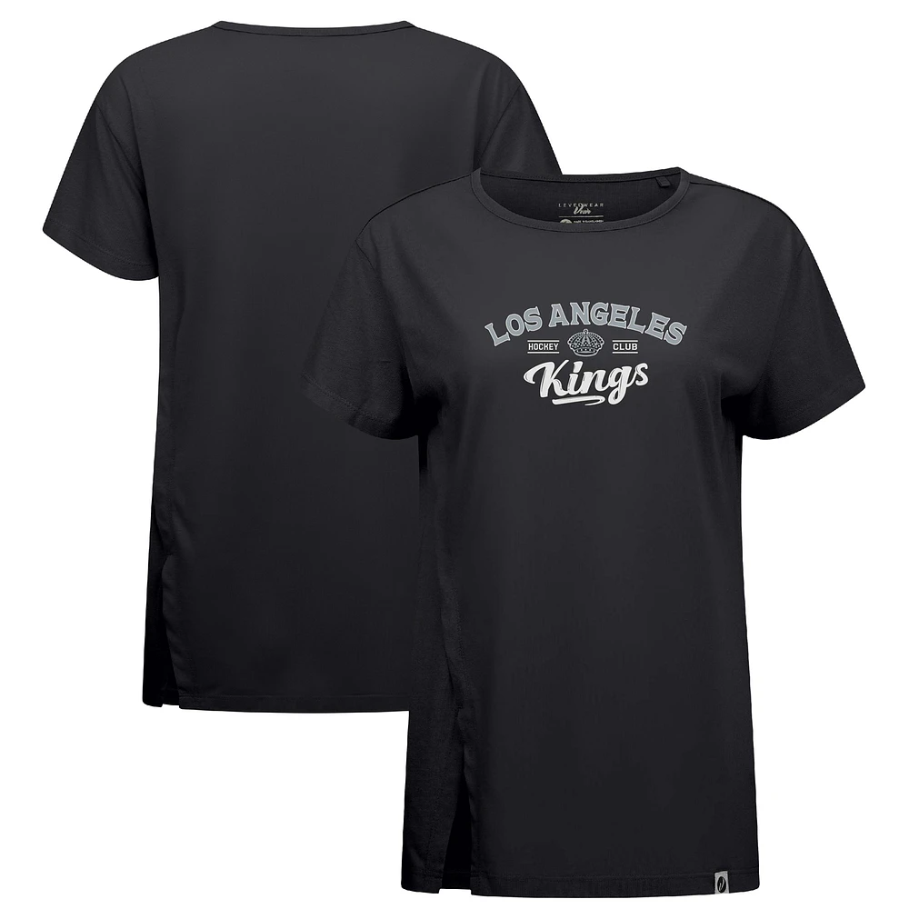Women's Levelwear Black Los Angeles Kings Influx Ice Wall T-Shirt
