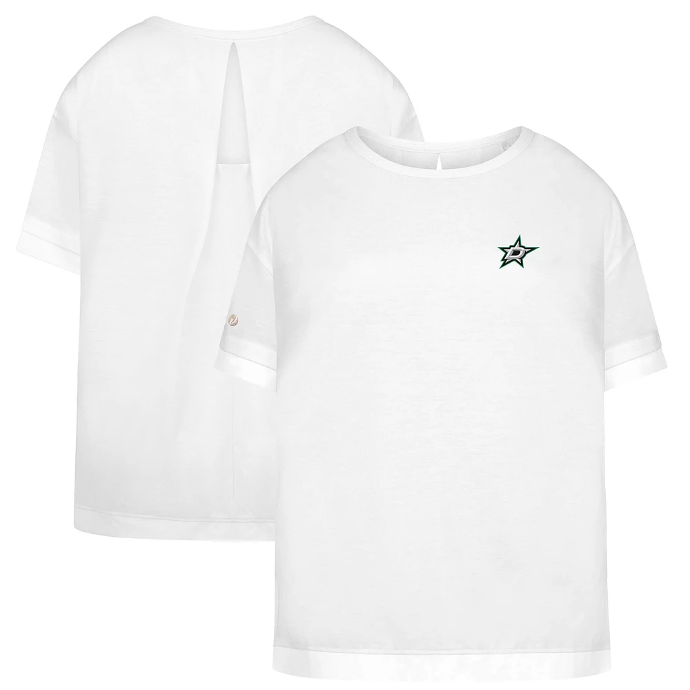 Women's Levelwear White Dallas Stars Tulip Primary Logo T-Shirt