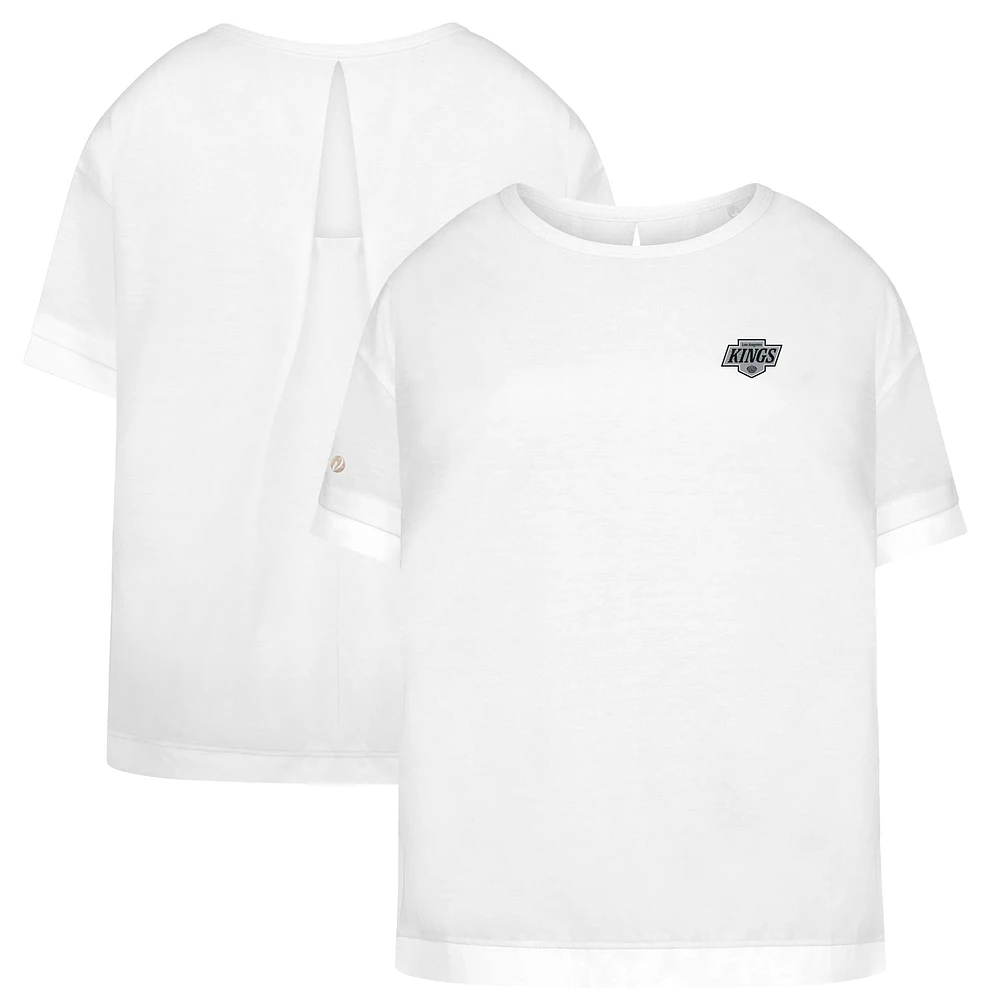 Women's Levelwear White Los Angeles Kings Tulip Primary Logo T-Shirt