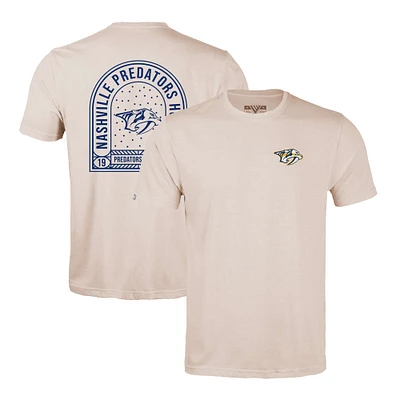 Men's Levelwear Khaki Nashville Predators Richmond Stained Glass T-Shirt