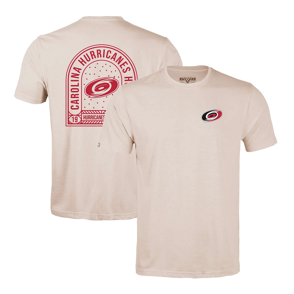 Men's Levelwear Khaki Carolina Hurricanes Richmond Stained Glass T-Shirt