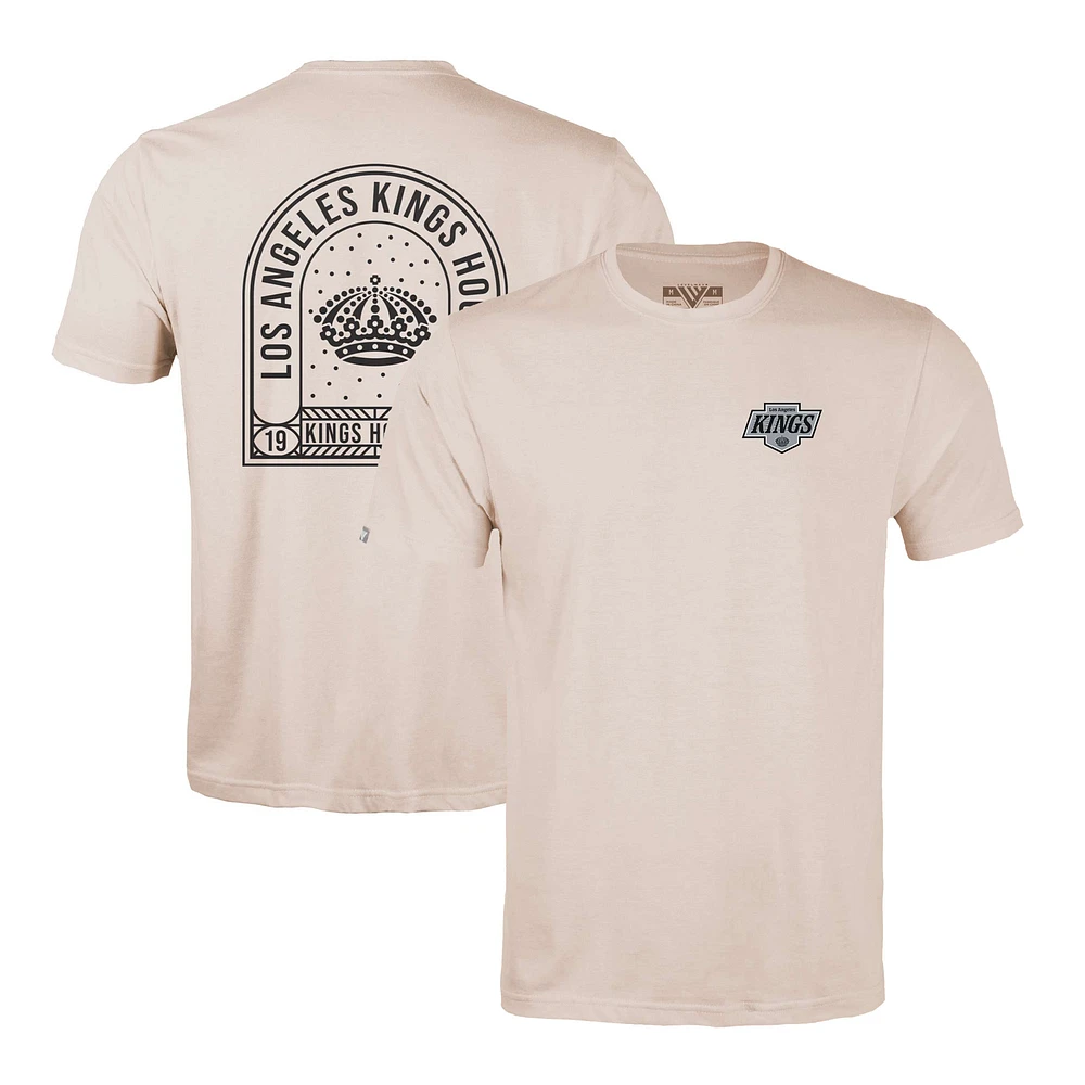 Men's Levelwear Khaki Los Angeles Kings Richmond Stained Glass T-Shirt