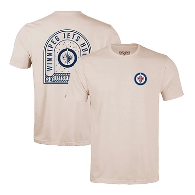 Men's Levelwear Khaki Winnipeg Jets Richmond Stained Glass T-Shirt