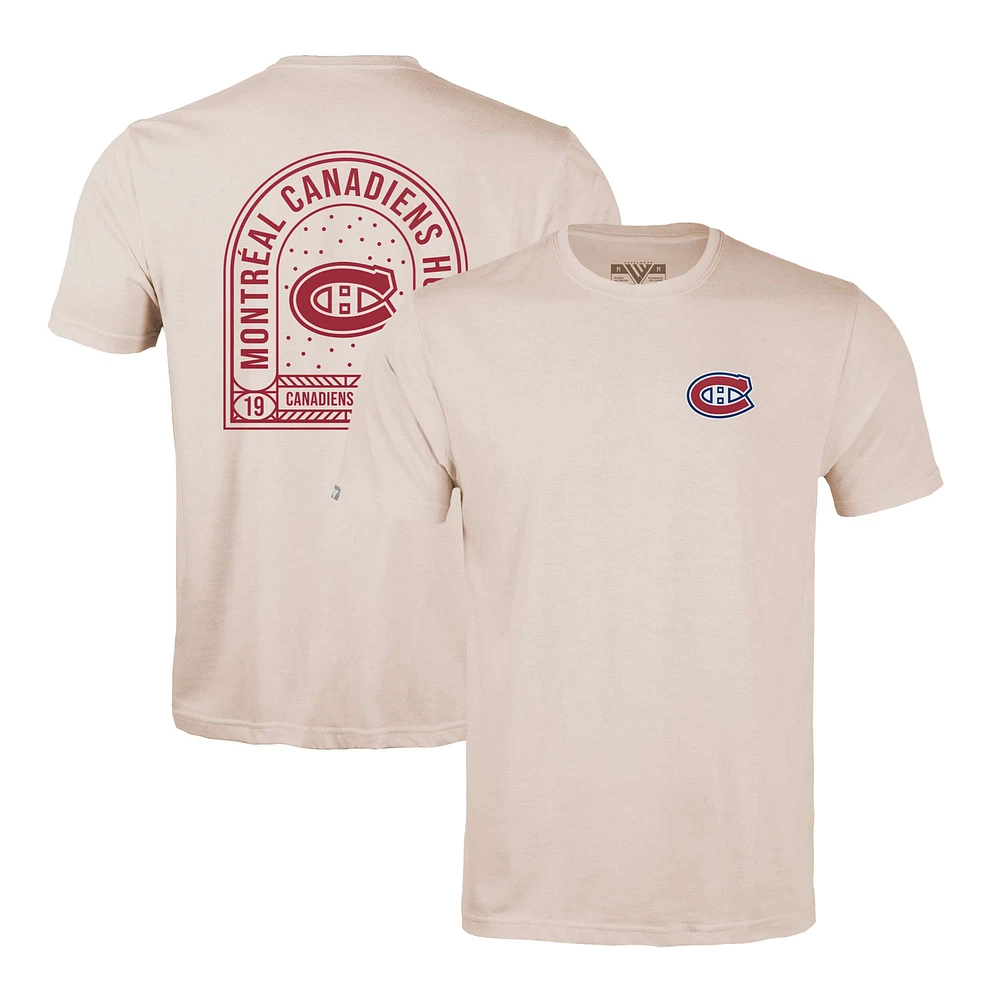 Men's Levelwear Khaki Montreal Canadiens Richmond Stained Glass T-Shirt