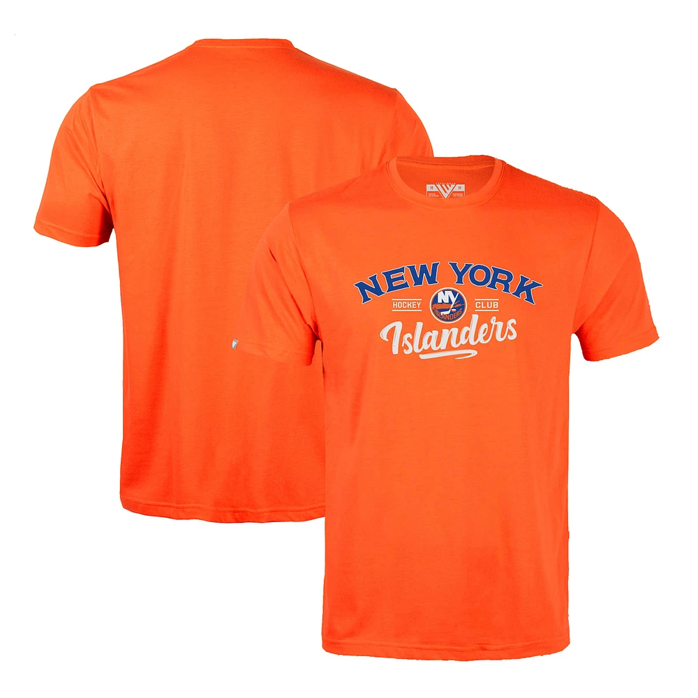 Men's Levelwear Orange New York Islanders Richmond Ice Wall T-Shirt