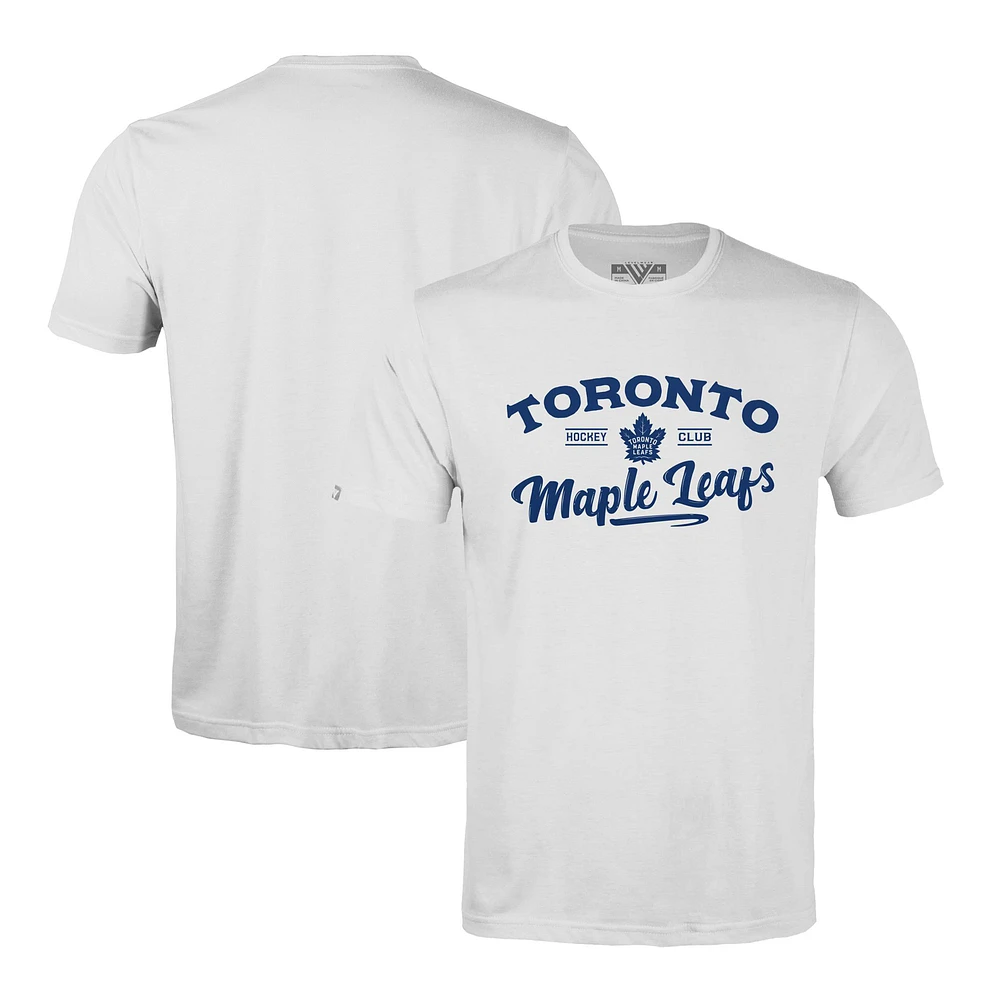 Men's Levelwear White Toronto Maple Leafs Richmond Ice Wall T-Shirt