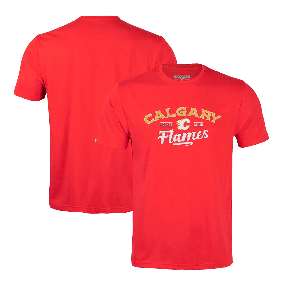 Men's Levelwear Calgary Flames Richmond Ice Wall T-Shirt