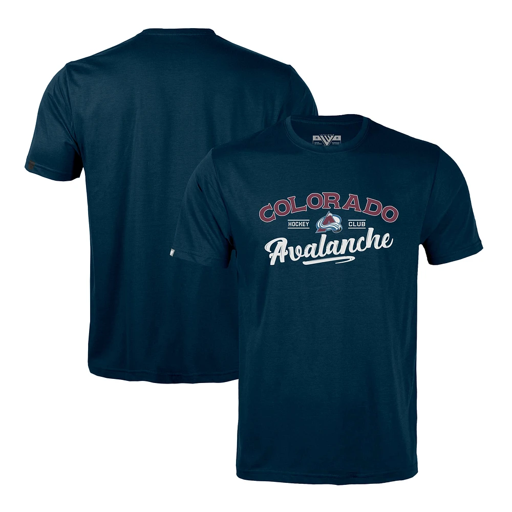 Men's Levelwear Navy Colorado Avalanche Richmond Ice Wall T-Shirt