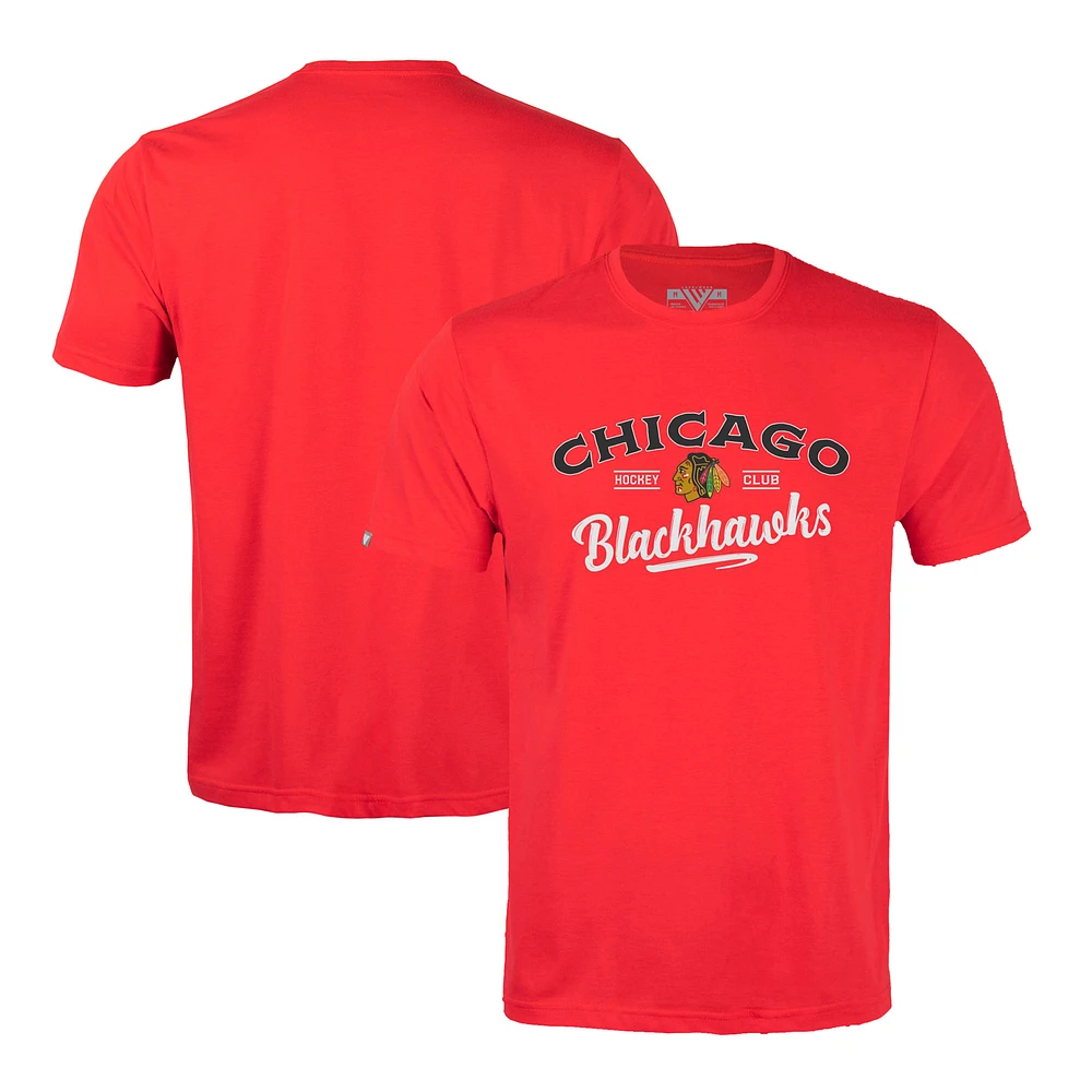 Men's Levelwear Chicago Blackhawks Richmond Ice Wall T-Shirt