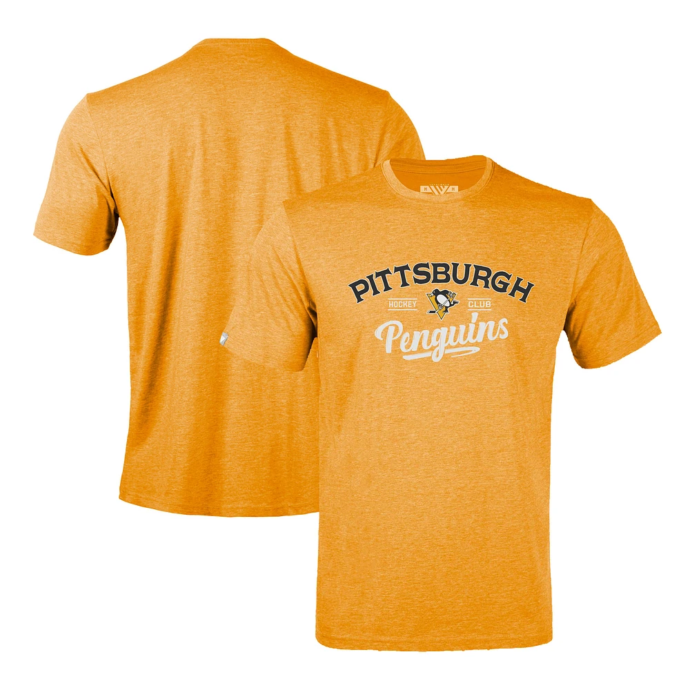 Men's Levelwear Gold Pittsburgh Penguins Richmond Ice Wall T-Shirt
