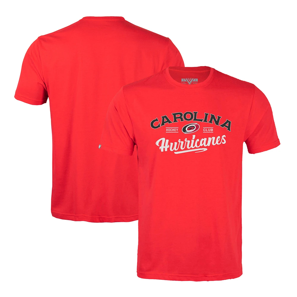 Men's Levelwear Red Carolina Hurricanes Richmond Ice Wall T-Shirt